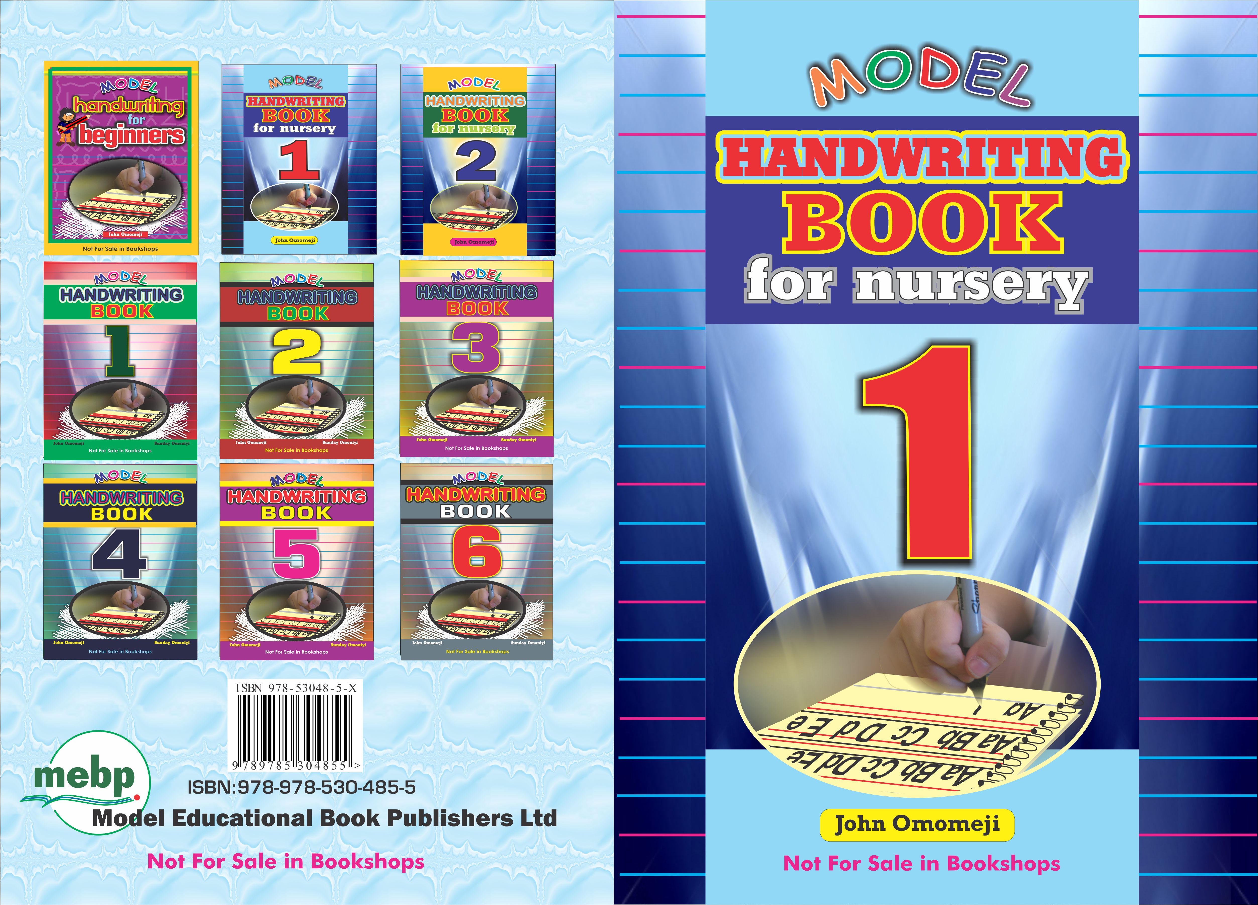 MODEL HANDWRITING BOOK for nursery 1