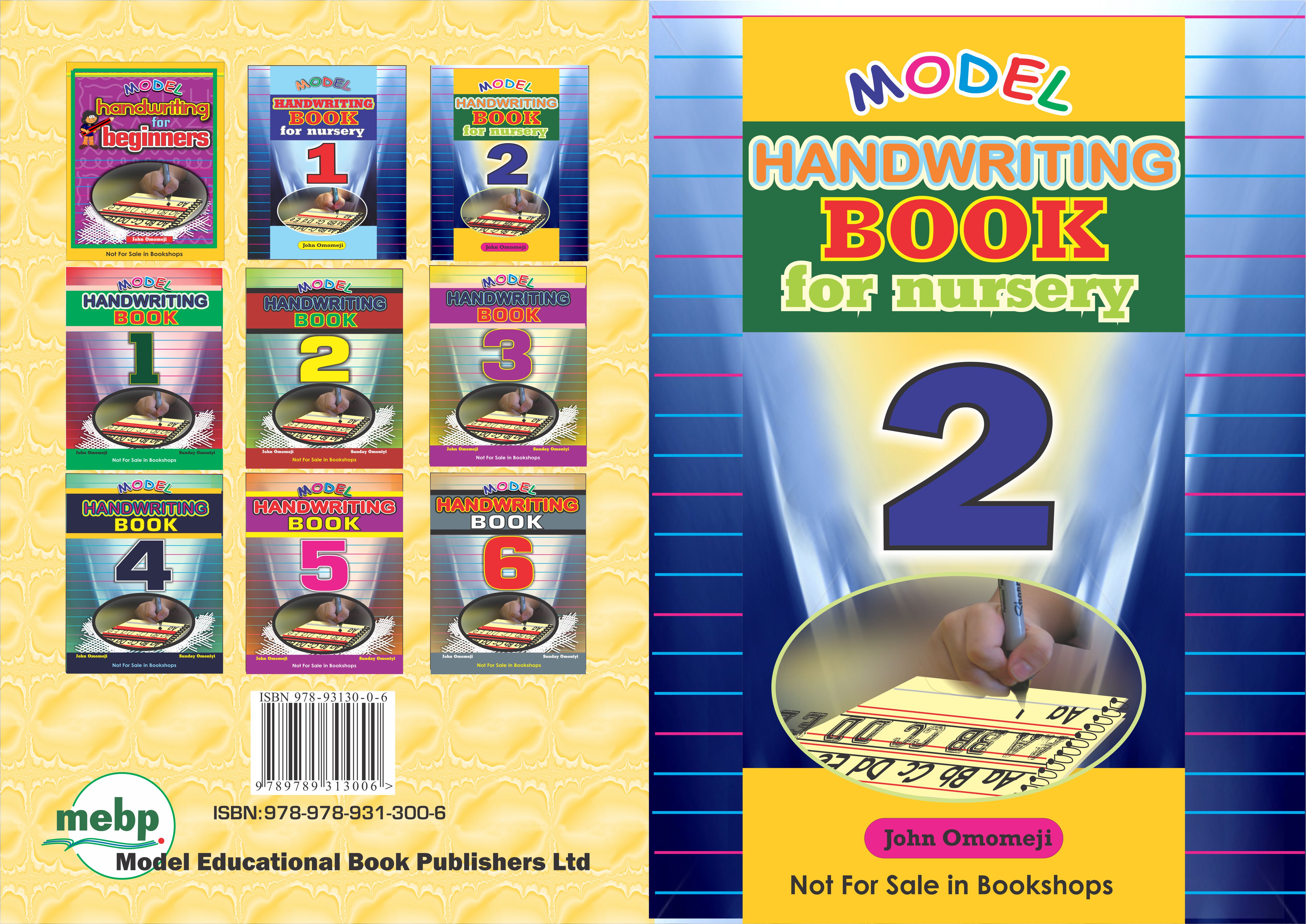 MODEL HANDWRITING BOOK for nursery 2