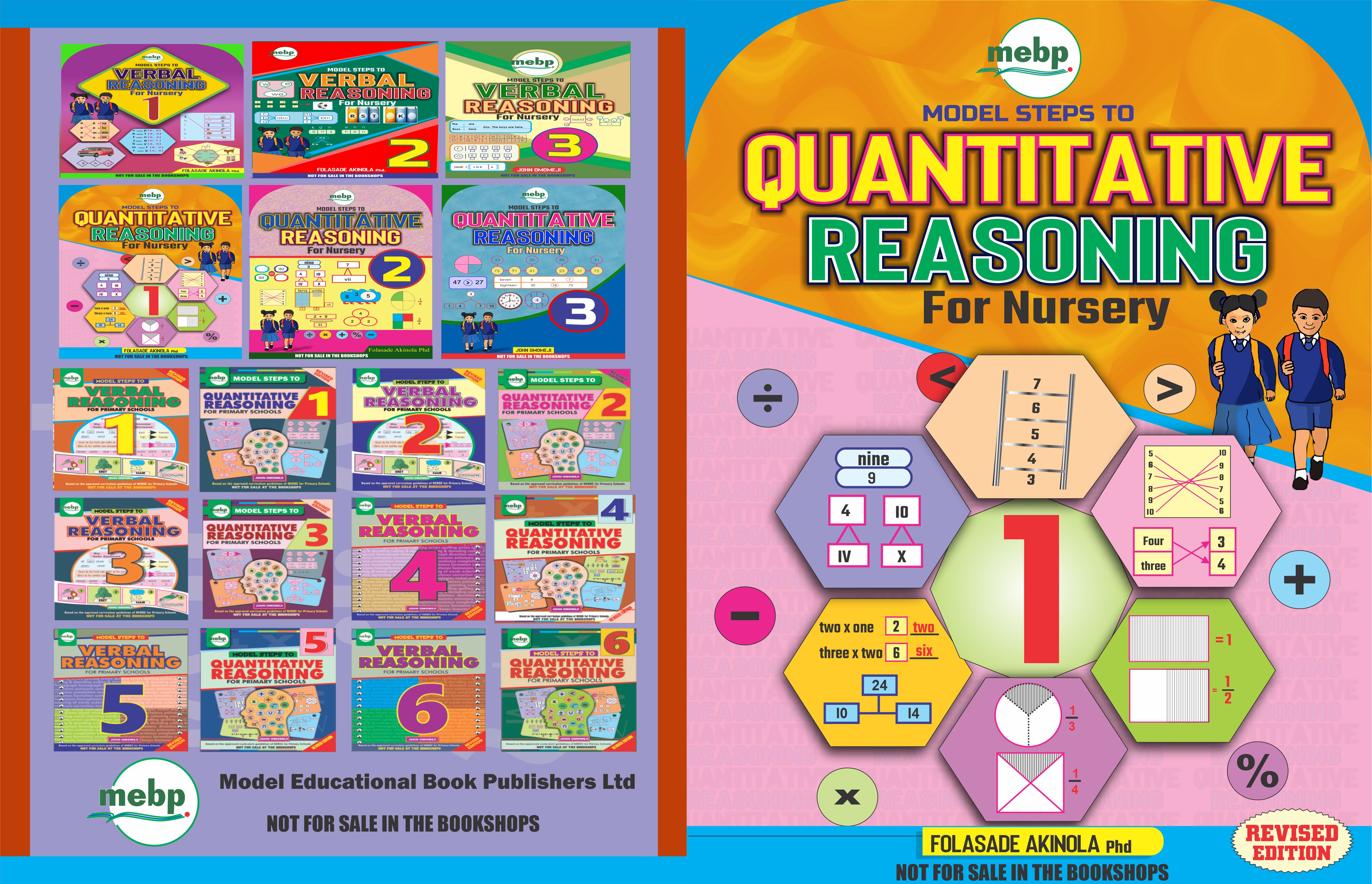 MODEL STEPS TO QUANTITATIVE REASONING For Nursery 1
