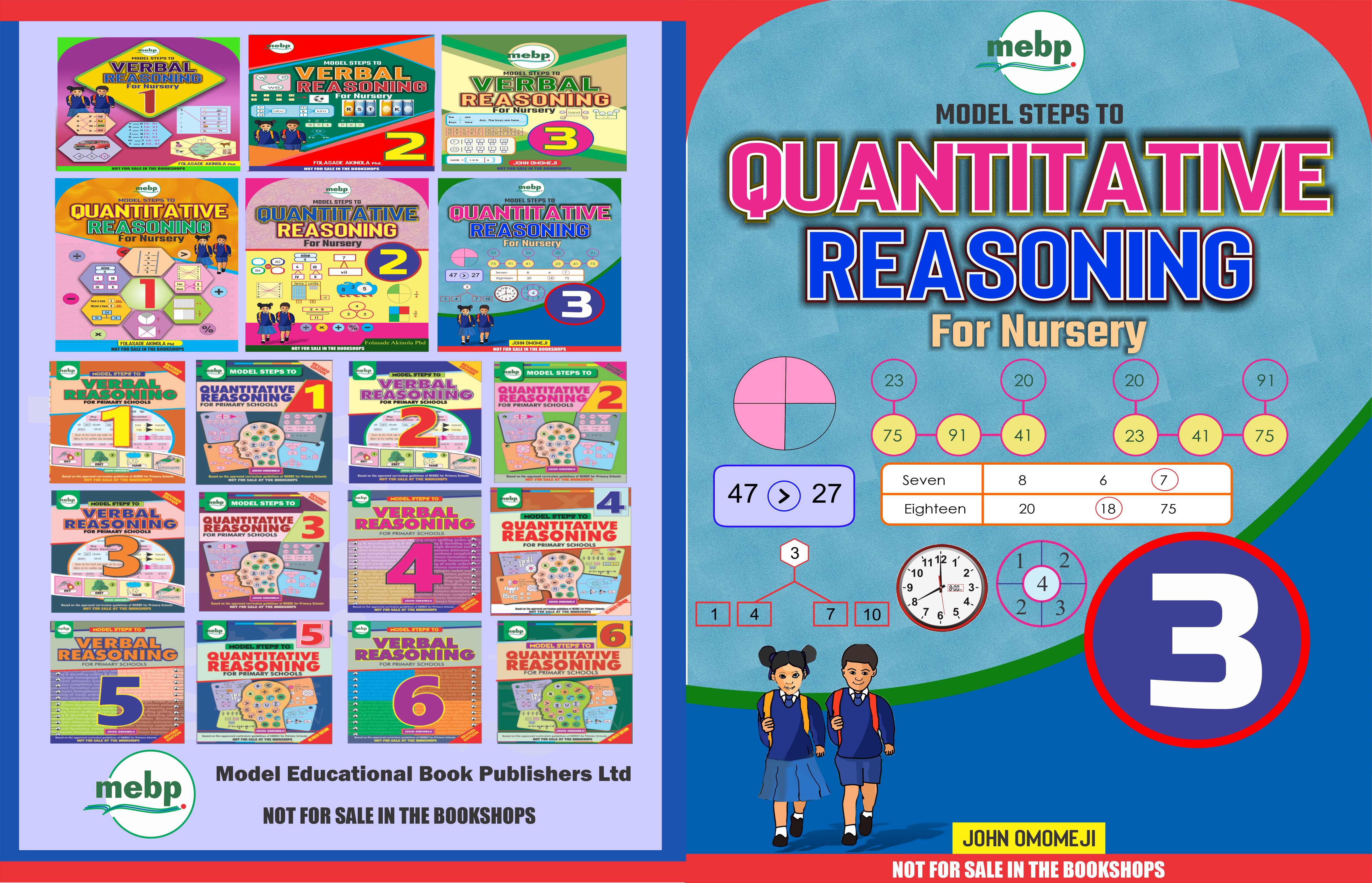 MODEL STEPS TO QUANTITATIVE REASONING For Nursery 3